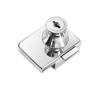 TA-VIGOR Glass Cabinet Lock, Double Open Showcase Door Lock No Drilling Display Cam Security Lock for Door Cabinet Mailbox Drawer Cupboard Furniture, Key Alike