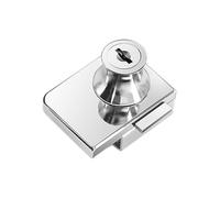 TA-VIGOR Glass Cabinet Lock, Double Open Showcase Door Lock No Drilling Display Cam Security Lock for Door Cabinet Mailbox Drawer Cupboard Furniture, Key Different