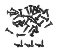 TA-VIGOR Guitar Bass Pickguard Screws, 3MM Electric Guitar Scratch Plate Mounting Screw, 25Pcs Black