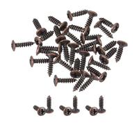 TA-VIGOR Guitar Bass Pickguard Screws, 3MM Electric Guitar Scratch Plate Mounting Screw, 25Pcs Red Bronze