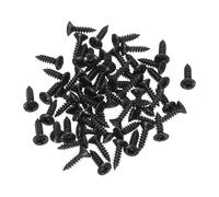 TA-VIGOR Guitar Bass Pickguard Screws, 3MM Electric Guitar Scratch Plate Mounting Screw, 60Pcs Black