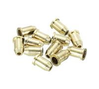 TA-VIGOR Guitar String Ferrules, Mounting String Caps Through Body Ferrule Bushing for Electric Guitar Replacement Accessories, Gold 6PCS