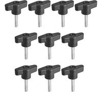 TA-VIGOR Handle Knobs Clamping T-Shape, M5 x 25mm Handle Gripandles Screw Knob for Machine Tools 10Pcs