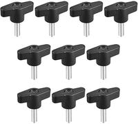 TA-VIGOR Handle Knobs Clamping T-Shape, M6 x 20mm Handle Gripandles Screw Knob for Machine Tools 10Pcs