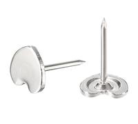 TA-VIGOR Heart Push Pins Silver Decorative Thumb Tacks 25Pcs