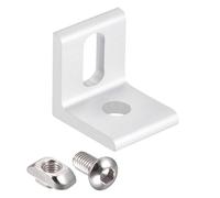 TA-VIGOR Inside Corner Brace L Shape Angle Bracket 20mmx20mmx18mm for 2020 Series Aluminum Extrusion Profile CNC Frame 3D Printer Corner Gusset Support