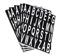 TA-VIGOR Letters Sticker Labels, Alphabet Sticky Letter Label PVC Vinyl Label for Residence Mailbox Address Window Door, Pack of 15