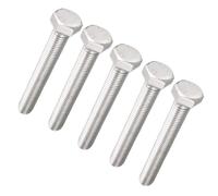 TA-VIGOR M12 x 90mm 5 Pack, 304 Stainless Steel Hex Head Bolts, Heavy Duty M12 Bolts for Automotive, Machinery, Metalwork, Construction