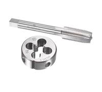 TA-VIGOR M13 x 1.5mm Metric Tap and Die Set, Machine Thread Screw Tap with Round Threading Die, Heavy Duty Tap & Die Kit for DIY, Repair, Cutting External and Internal Thread