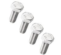 TA-VIGOR M16-2 x 30mm Hex Head Bolts, Full Thread Metric Cap Screws, Zinc Plated Steel, Heavy Duty Bolts for Construction, Machinery, Automotive Projects, 4Pcs