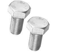 TA-VIGOR M16-2 x 30mmHex Head Bolts, Full Thread Metric Cap Screws, Zinc Plated Steel, Heavy Duty Bolts for Construction, Machinery, Automotive Projects, 2Pcs