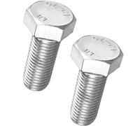 TA-VIGOR M16-2 x 40mm Hex Head Bolts, Full Thread Metric Cap Screws, Zinc Plated Steel, Heavy Duty Bolts for Construction, Machinery, Automotive Projects, 2Pcs