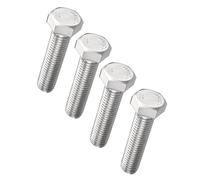 TA-VIGOR M16-2 x 50mm Hex Head Bolts, Full Thread Metric Cap Screws, Zinc Plated Steel, Heavy Duty Bolts for Construction, Machinery, Automotive Projects, 4Pcs