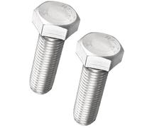 TA-VIGOR M16-2 x 50mm Hex Head Bolts, Full Thread Metric Cap Screws, Zinc Plated Steel, Heavy Duty Bolts for Construction, Machinery, Automotive Projects, 2Pcs