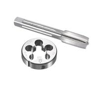 TA-VIGOR M16 x 1.25mm Metric Tap and Die Set, Machine Thread Screw Tap with Round Threading Die, Heavy Duty Tap & Die Kit for DIY, Repair, Cutting External and Internal Thread