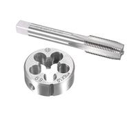 TA-VIGOR M16 x 1.5mm Metric Tap and Die Set, Machine Thread Screw Tap with Round Threading Die, Heavy Duty Tap & Die Kit for DIY, Repair, Cutting External and Internal Thread