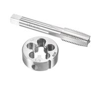 TA-VIGOR M16 x 2mm Metric Tap and Die Set, Machine Thread Screw Tap with Round Threading Die, Heavy Duty Tap & Die Kit for DIY, Repair, Cutting External and Internal Thread