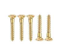 TA-VIGOR M2.5 x 16mm Brass Wood Screws, 100PCS Flat Head Self Tapping Screws