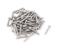 TA-VIGOR M2.5 x 16mm Phillips Pan Head Machine Screws, 60Pcs 304 Stainless Steel Fully Threaded Cross Head Fastener Bolts, Metric Machine Screws for Electronics, Machinery, Equipment, Repairs