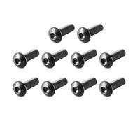 TA-VIGOR M3 Bolts, 100Pcs M3 x 10mm Hex Socket Button Head Screws, M3 x 10mm Bolt, Alloy Steel Fully Threaded Hex Socket Button Head Cap Screws for Repair Industrial Electronic