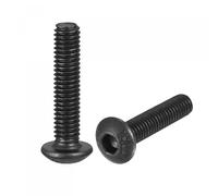 TA-VIGOR M3 Bolts, 50Pcs M3 x 14mm Hex Socket Button Head Screws, M3 x 14mm Bolt, Alloy Steel Fully Threaded Hex Socket Button Head Cap Screws for Repair Industrial Electronic