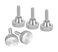 TA-VIGOR M3 Knurled Thumb Screws Bolts, 10mm 304 Stainless Steel Flat Head Knurled Thumbscrew with Shoulder Grip Knob Fasteners for Home, Server Panels, 3D Printers, Machinery & DIY