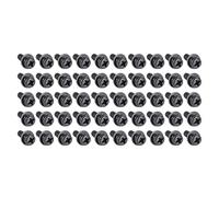 TA-VIGOR M3 Phillips Pan Head Bolt with Spring & Plain Washer 10mm 50pc | Carbon Steel Cross Round Head Machine Screws for Heavy-duty Fastening for Wood, Metal, Plastic