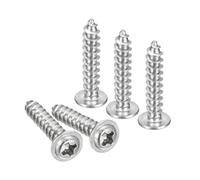 TA-VIGOR M4 Self Tapping Screws for Wood, 20mm Modified Truss Head Screws | 100Pcs 304 Stainless Steel Phillips Drive Cross Head Wood Screws, Sheet Metal Fasteners for Woodworking, DIY and Repairs
