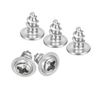 TA-VIGOR M4 Self Tapping Screws for Wood, 6mm Modified Truss Head Screws | 100Pcs 304 Stainless Steel Phillips Drive Cross Head Wood Screws, Sheet Metal Fasteners for Woodworking, DIY and Repairs