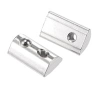 TA-VIGOR M4 T Slot Nuts Roll-in Spring T-Nuts, Carbon Steel Nickel Plated for 4040 Series Aluminium Extrusion Profile Rail 8mm Slot, 30Pcs