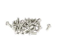 TA-VIGOR M4 x 10mm Phillips Pan Head Machine Screws, 30Pcs Metal Fully Threaded Cross Head Fastener Bolts, Metric Machine Screws for Electronics, Machinery, Equipment, Repairs
