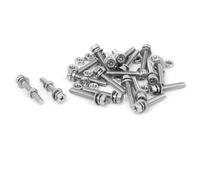 TA-VIGOR M4 x 25mm Stainless Steel Hex Head Bolts Nuts Washers Set, Silver Tone Fastener Kit for DIY, Machinery Repair Equipment Assembly 3D Printing Projects, 20 Sets