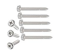 TA-VIGOR M4 x 40mm Self Tapping Screws, 25Pcs Phillips Head Metal Screws