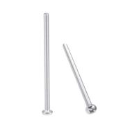 TA-VIGOR M4 x 70mm Phillips Pan Head Machine Screws, 30Pcs 304 Stainless Steel Fully Threaded Cross Head Fastener Bolts, Metric Machine Screws for Electronics, Machinery, Equipment, Repairs