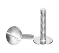 TA-VIGOR M5 Extra Large Flat Head Slotted Screws Bolts, 30mm 304 Stainless Steel Flat Head Slotted Drive Screw for Metal & Wood Working, Machinery, Electronic Appliances, Home, DIY Projects 5pc