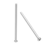 TA-VIGOR M5 x 100mm Phillips Pan Head Machine Screws, 10Pcs 304 Stainless Steel Fully Threaded Cross Head Fastener Bolts, Metric Machine Screws for Electronics, Machinery, Equipment, Repairs
