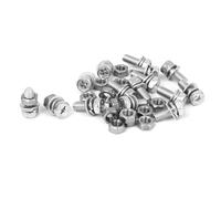 TA-VIGOR M5 x 12mm Stainless Steel Hex Head Bolts Nuts Washers Set, Silver Tone Fastener Kit for DIY, Machinery Repair Equipment Assembly 3D Printing Projects, 15 Sets