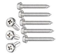 TA-VIGOR M5 x 35mm Self Tapping Screws, 25Pcs Phillips Head Metal Screws