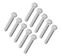 TA-VIGOR M5 x 40mm Hex Head Bolts, Fully Threaded Zinc Plated Steel Screws, Metric Hex Bolts for Construction Automotive DIY, 10pcs
