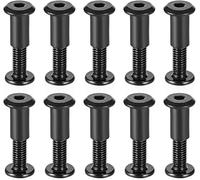 TA-VIGOR M6 Furniture Connector Bolts and Nuts, M6 x 20mm Hex Sleeve Nuts