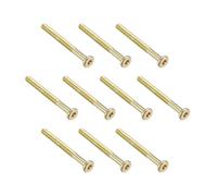 TA-VIGOR M6 Hex Socket Machine Screw Bolt 65mm Zinc Plated Flat Head 10pc
