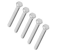 TA-VIGOR M6 x 75mm Hex Bolts, Heavy Duty M6 Panel Bolts, 304 Stainless Steel Full Thread Hex Head Cap Screws for Metal Construction and Automotive Machinery 5Pcs