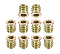 TA-VIGOR M6x13mm Threaded Insert Nuts for Wood - Hex Socket Drive Furniture Inserts for Cabinet, Chair & DIY Repair Kits 25Pcs