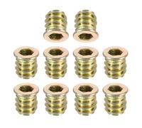 TA-VIGOR M6x13mm Threaded Insert Nuts for Wood - Hex Socket Drive Furniture Inserts for Cabinet, Chair & DIY Repair Kits 40Pcs