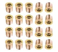 TA-VIGOR M6x13mm Threaded Insert Nuts for Wood - Hex Socket Drive Furniture Inserts for Cabinet, Chair & DIY Repair Kits 20Pcs