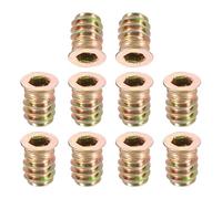 TA-VIGOR M6x15mm Threaded Insert Nuts for Wood - Hex Socket Drive Furniture Inserts for Cabinet, Chair & DIY Repair Kits 25Pcs