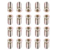 TA-VIGOR M6x25mm Threaded Insert Nuts for Wood - Hex Socket Drive Furniture Inserts for Cabinet, Chair & DIY Repair Kits 20Pcs