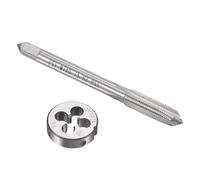 TA-VIGOR M7 x 0.75mm Metric Tap and Die Set, Machine Thread Screw Tap with Round Threading Die, Heavy Duty Tap & Die Kit for DIY, Repair, Cutting External and Internal Thread
