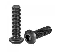 TA-VIGOR M8 Bolts, 10Pcs M8 x 30mm Hex Socket Button Head Screws, M8 x 30mm Bolt, Alloy Steel Fully Threaded Hex Socket Button Head Cap Screws for Repair Industrial Electronic