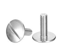 TA-VIGOR M8 Extra Large Flat Head Slotted Screws Bolts, 25mm 304 Stainless Steel Flat Head Slotted Drive Screw for Metal & Wood Working, Machinery, Electronic Appliances, Home, DIY Projects 2pc